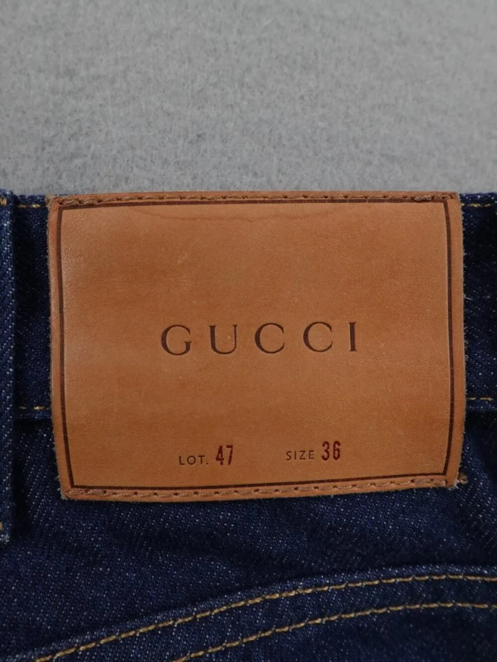 Gucci Jeans Mens 36 Blue Japanese Denim Wide Leg Straight Selvedge Fly Italy